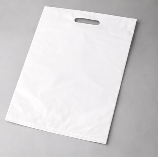 Пакеты с вырубной ручкой с лого и без